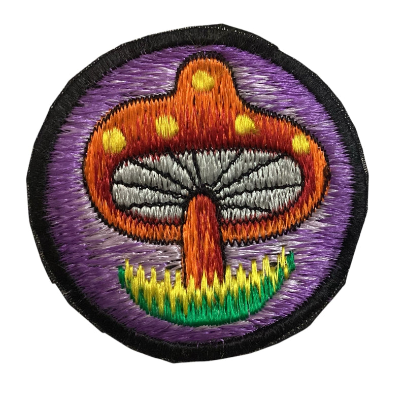 Mushroom Sew on Hippie BoHo Festival Patches Made in Nepal-Hand Picked Imports