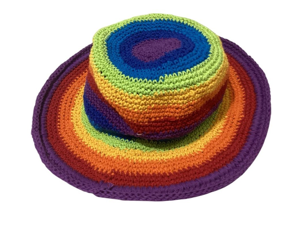 Kids Bright Rainbow Festival Unisex Hat Size Kids 1-5 years-Hand Picked Imports