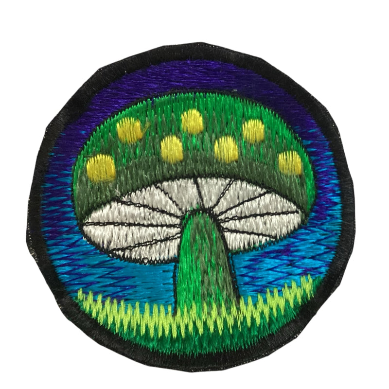 Mushroom Sew on Hippie BoHo Festival Patches Made in Nepal-Hand Picked Imports