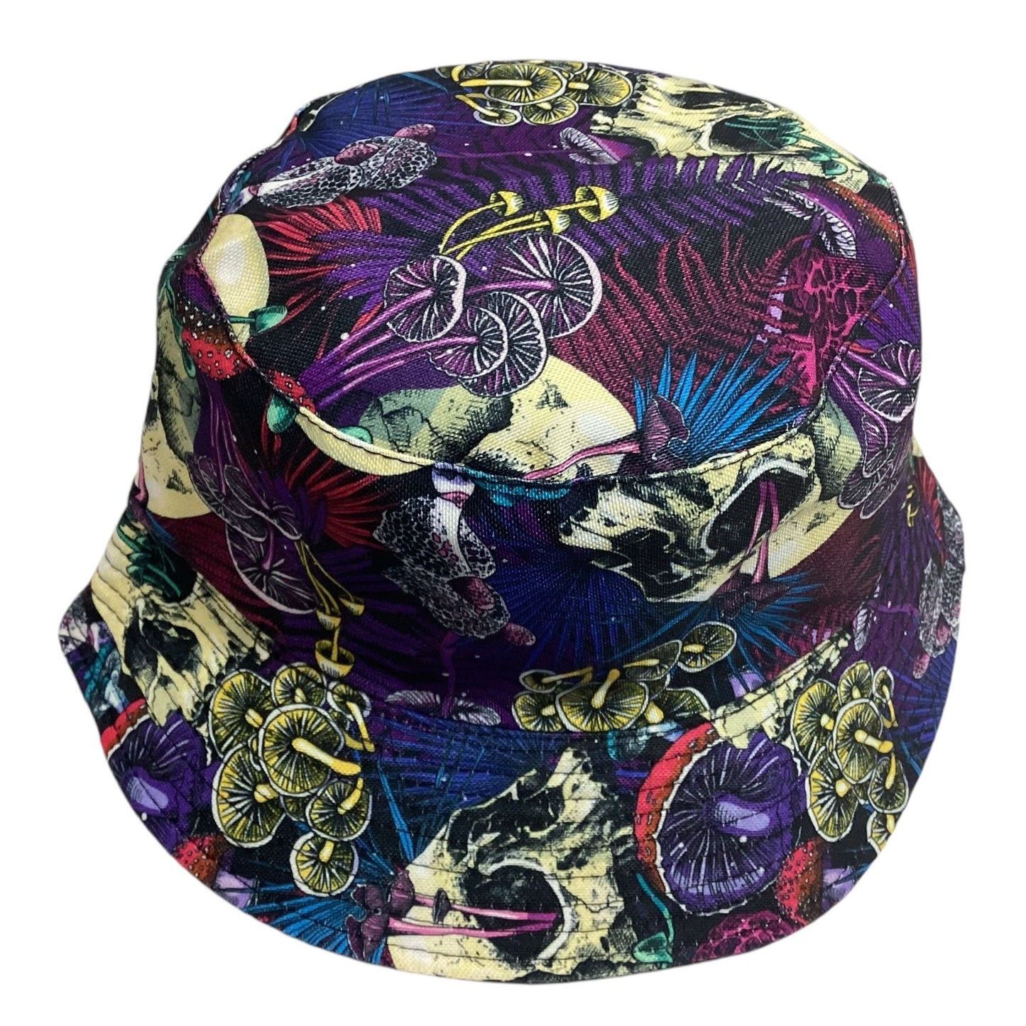 Funky Unisex Reversible Cotton Printed Mushroom Festival Party Sun Bucket Hat-Hand Picked Imports