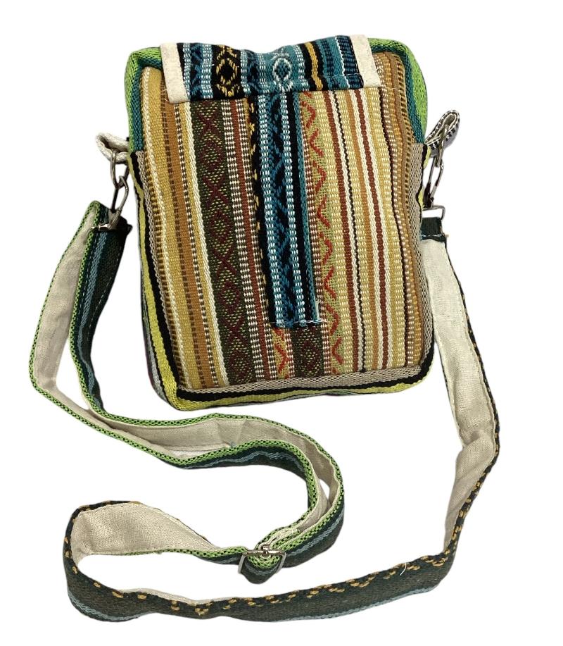 Unisex Festival Hemp Passport Bag Made In Nepal 16cm X 24cm-Hand Picked Imports