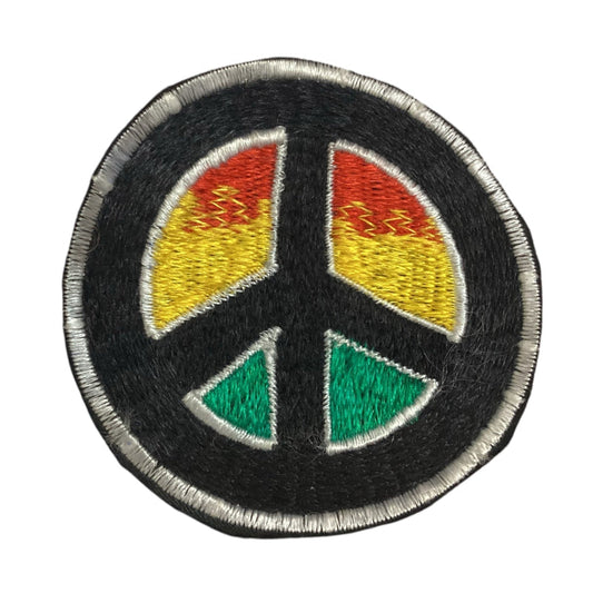 Sew on Rasta Peace Sign Hippie BoHo Festival Patches Made in Nepal-Hand Picked Imports