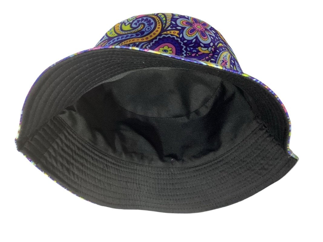 Funky Unisex Reversible Cotton Printed Trippy Festival Bucket Hat-Hand Picked Imports