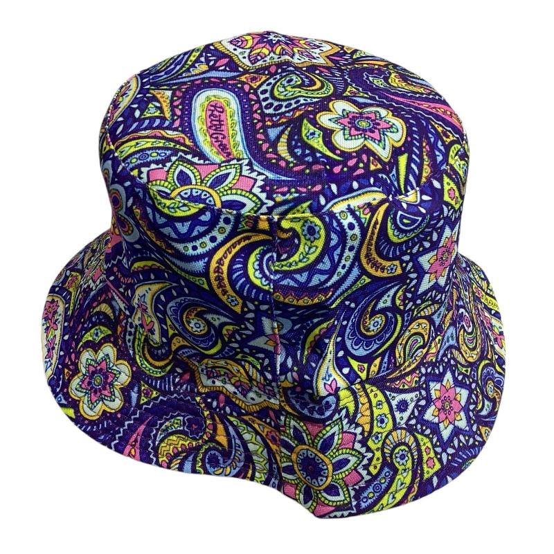 Funky Unisex Reversible Cotton Printed Trippy Festival Bucket Hat-Hand Picked Imports