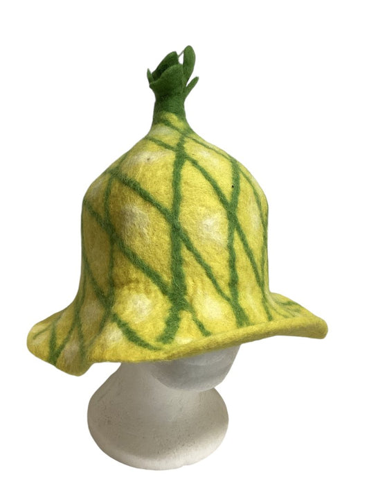 Adult Pineapple Felt Party Hat Handmade in Nepal-Hand Picked Imports