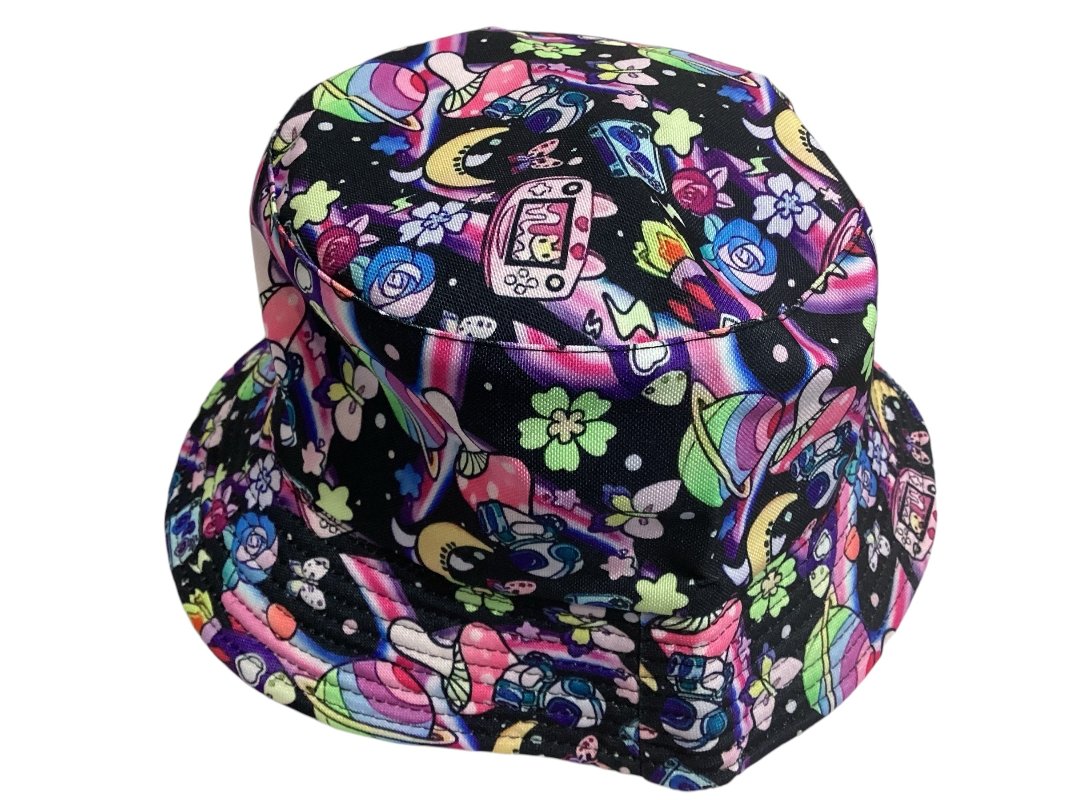 Funky Unisex Reversible Cotton Printed Trippy Festival Bucket Hat (Copy)-Hand Picked Imports