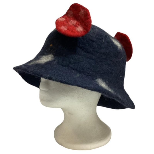 Adult Mushroom Felt Hat Handmade in Nepal-Hand Picked Imports