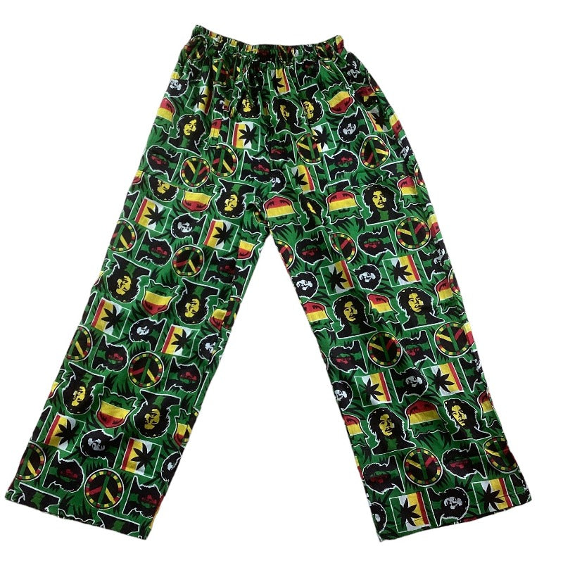 Summer Cotton Bob Marley Unisex Pants. Size 8 to 12-Hand Picked Imports
