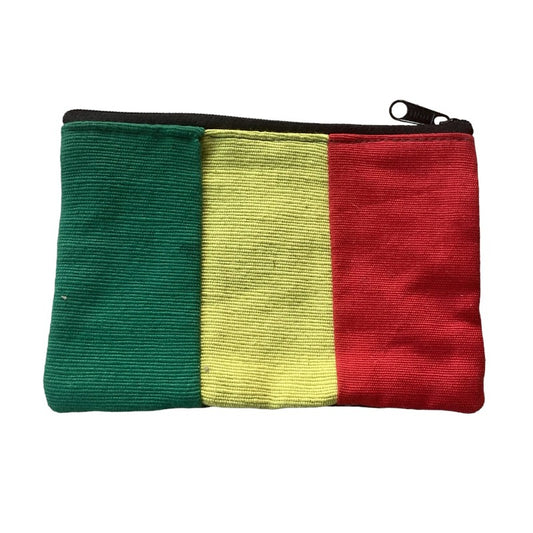Small Rasta Coin Purse Size: 15cm wide 10.5 cm high-Hand Picked Imports