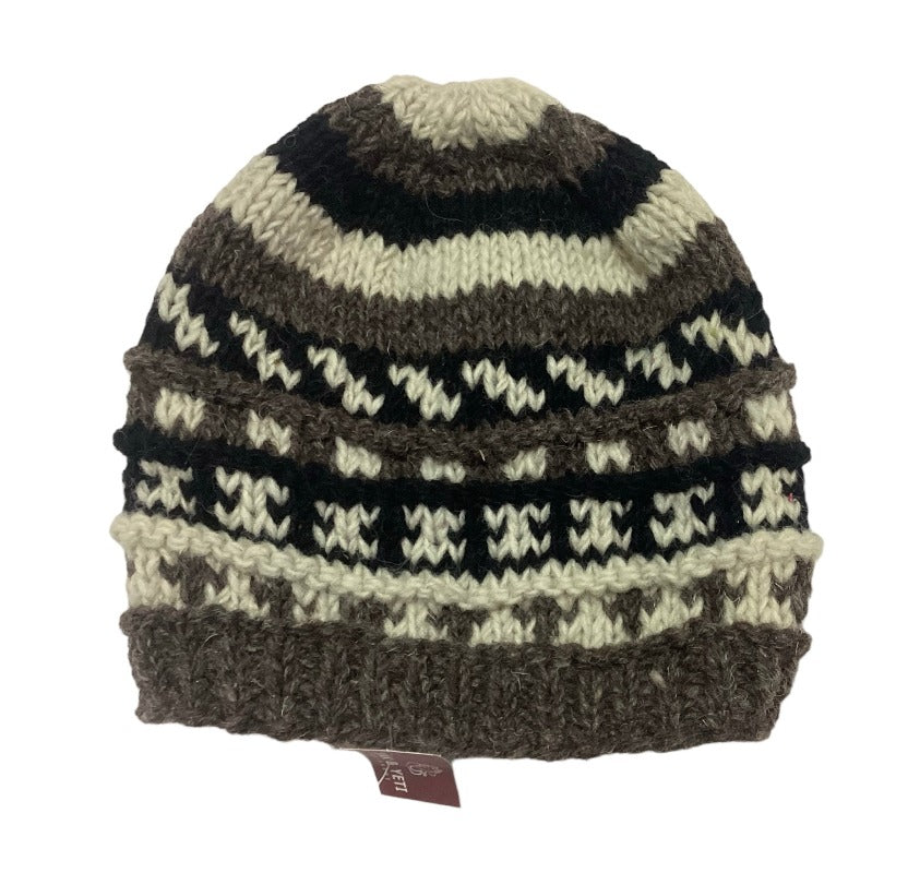 Adult Men's/ Unisex Woollen Beanies Hand Crafted in Nepal-Hand Picked Imports