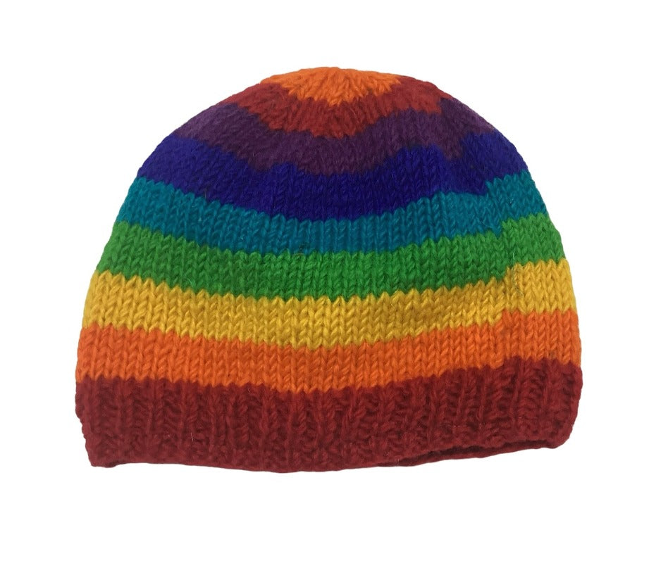 Adult Men's/ Unisex Woollen Beanies Hand Crafted in Nepal-Hand Picked Imports