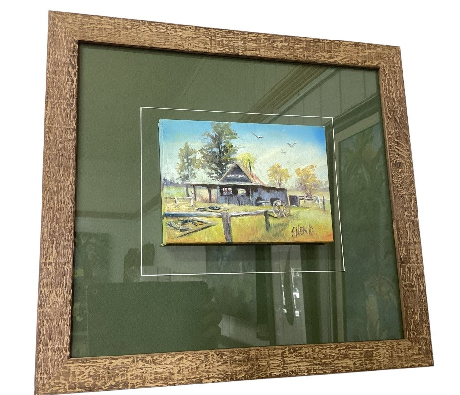 Framed Miniature oil Paintings on Canvas By Artist Susan Hend Russell-Hand Picked Imports