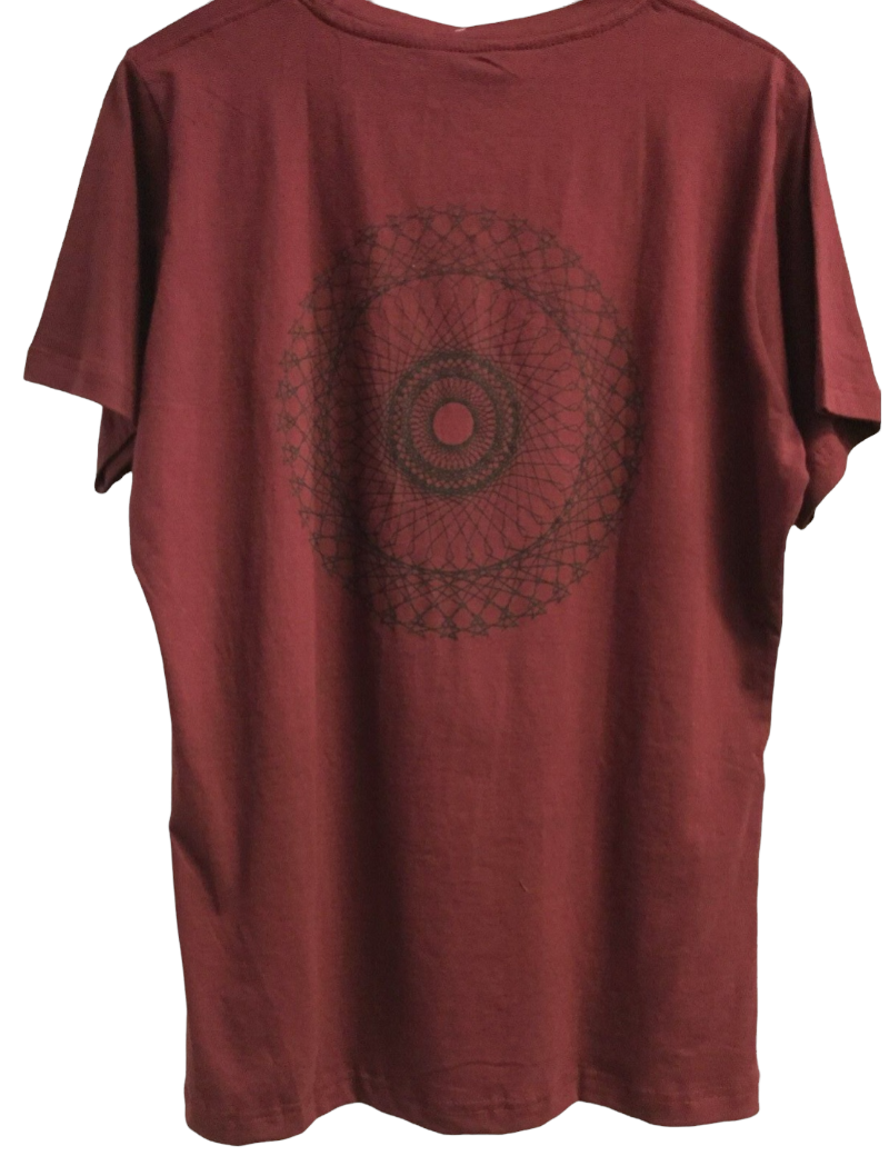 Men's Sacred Geometry Flower of Life Cotton BoHo T-shirt-Hand Picked Imports