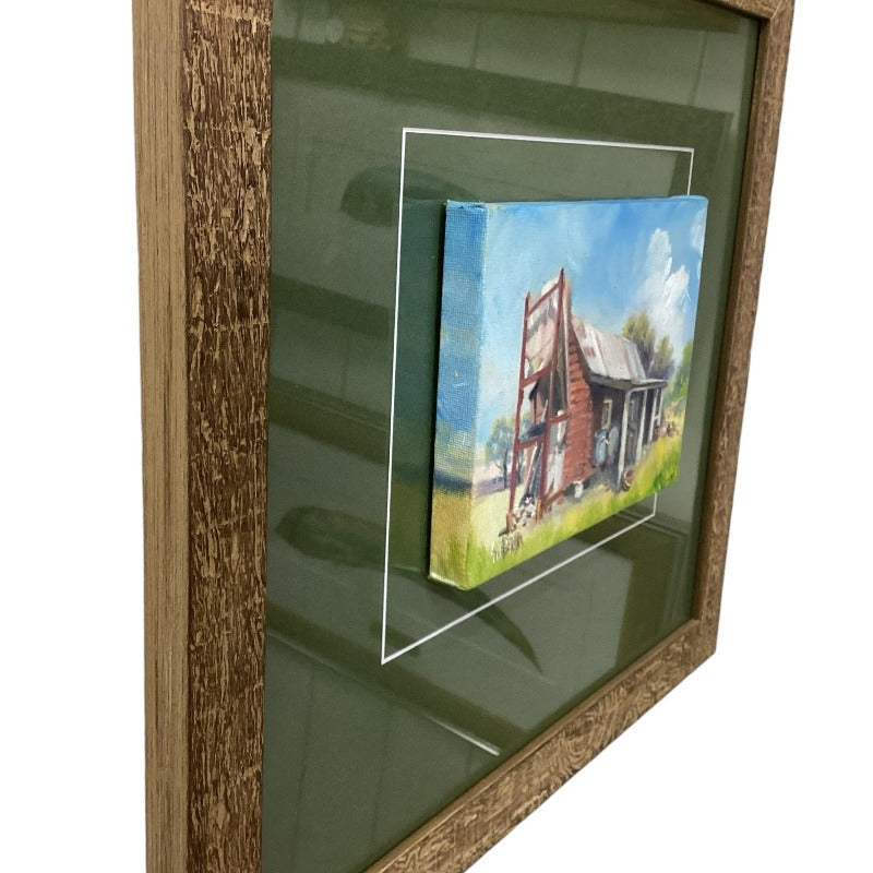 Framed Miniature oil Paintings on Canvas By Artist Susan Hend Russell-Hand Picked Imports