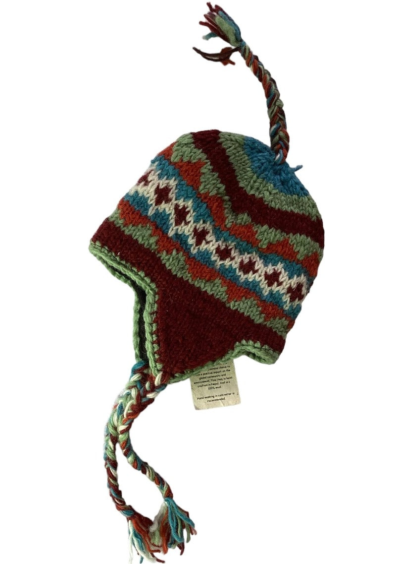 Unisex Nepalese Hand Knitted Woollen Beanie-Hand Picked Imports