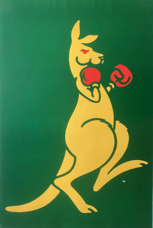 Australian Boxing Kangaroo Poster 61 X 92 cm-Hand Picked Imports