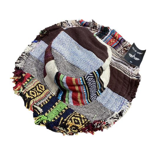 Patchwork Cotton Unisex Hippie Hat Handmade in Nepal-Hand Picked Imports