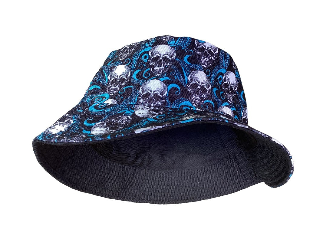 Reversible Cotton Skull Printed Bucket Hat-Hand Picked Imports