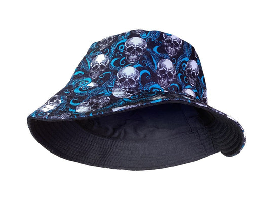 Reversible Cotton Skull Printed Bucket Hat-Hand Picked Imports