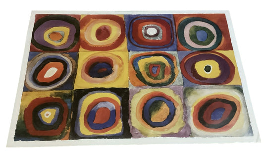 Wassily Kandinsky – Colour Study Poster 60.5 X 91.5 cm-Hand Picked Imports