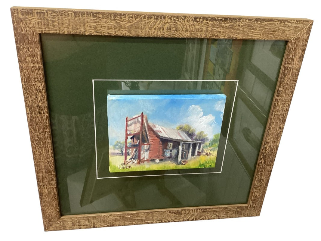 Framed Miniature oil Paintings on Canvas By Artist Susan Hend Russell-Hand Picked Imports