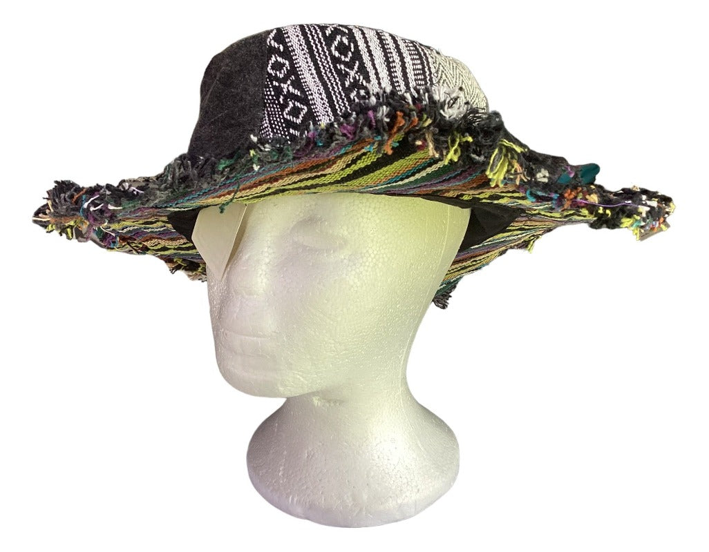 Patchwork Cotton Unisex Hippie Hat Handmade in Nepal-Hand Picked Imports