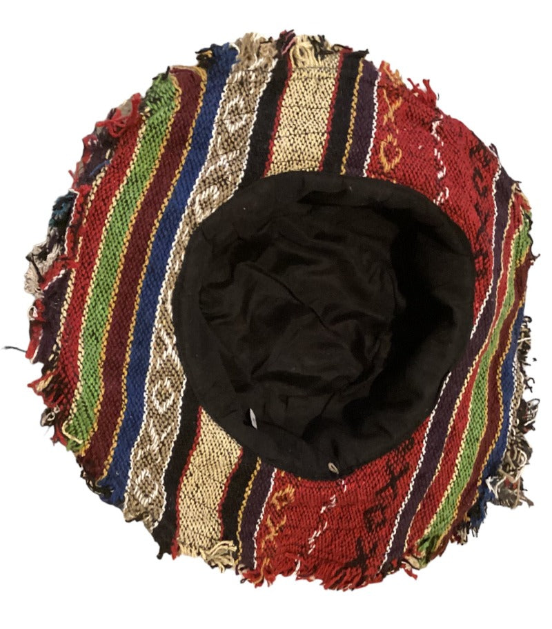Patchwork Hemp & Cotton Unisex Hippie Hat Handmade In Nepal-Hand Picked Imports