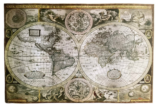 World Map Historical Poster 61 X 91.5 cm-Hand Picked Imports