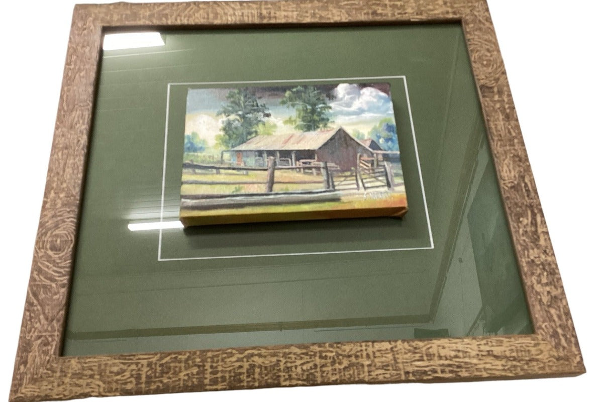 Framed Miniature oil Paintings on Canvas By Artist Susan Hend Russell-Hand Picked Imports