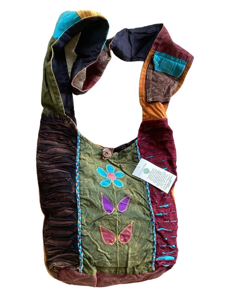 26 Patchwork Razor Cut Cotton Tie Dye Shoulder Bohemian Messenger Bag –  Agan Traders