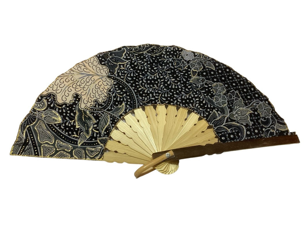 Hand Held Cotton and Bamboo Fans-Hand Picked Imports