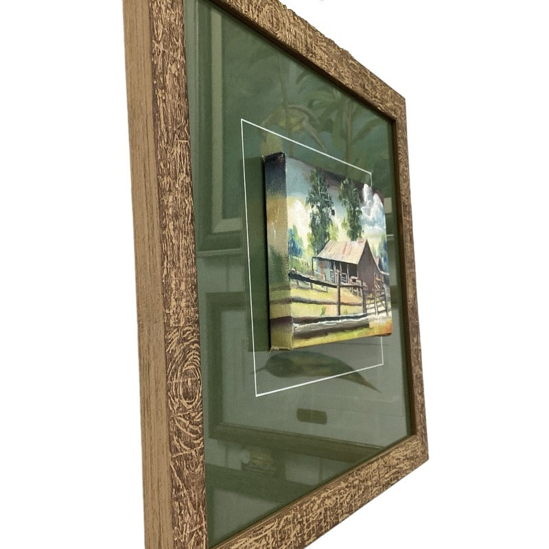 Framed Miniature oil Paintings on Canvas By Artist Susan Hend Russell-Hand Picked Imports