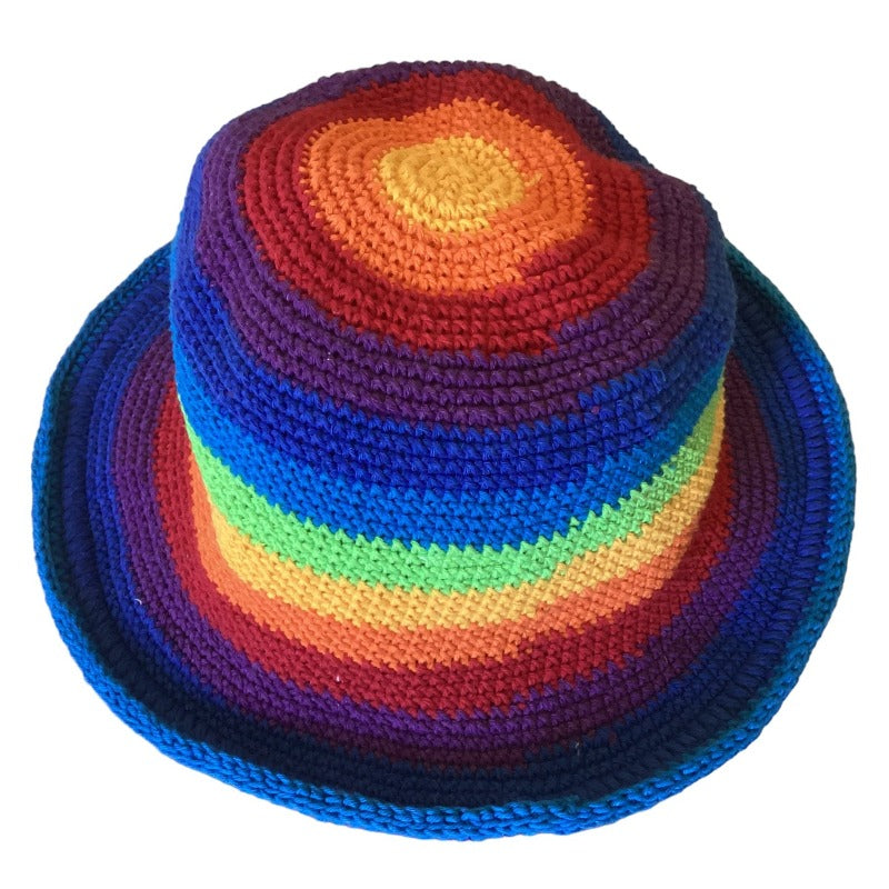 Kids Bright Rainbow Festival Unisex Hat Size Kids 1-5 years-Hand Picked Imports