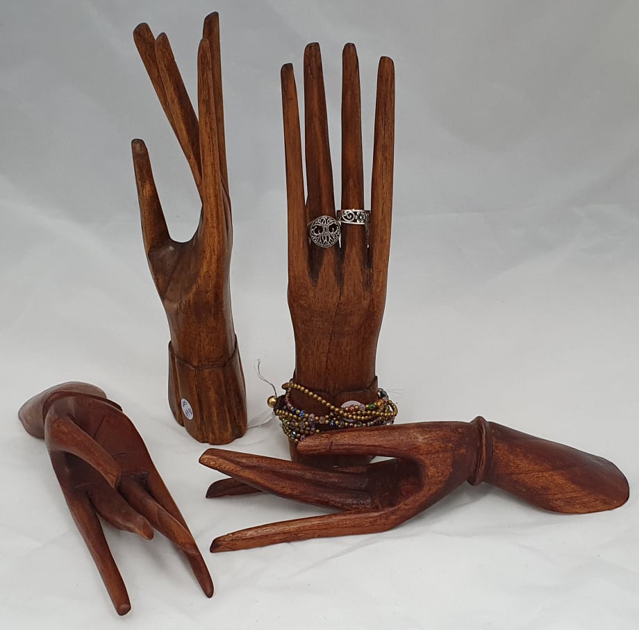 Ideal Jewellery Display Hand Carved from Wood 25cm-Hand Picked Imports