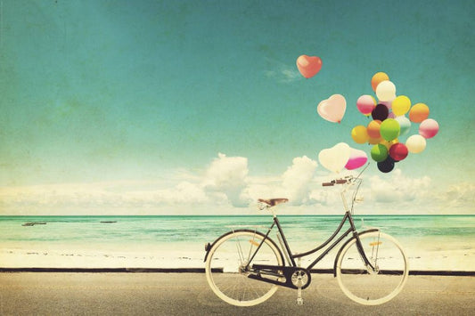 Balloons and Bike Poster 61 X 91.5 cm-Hand Picked Imports