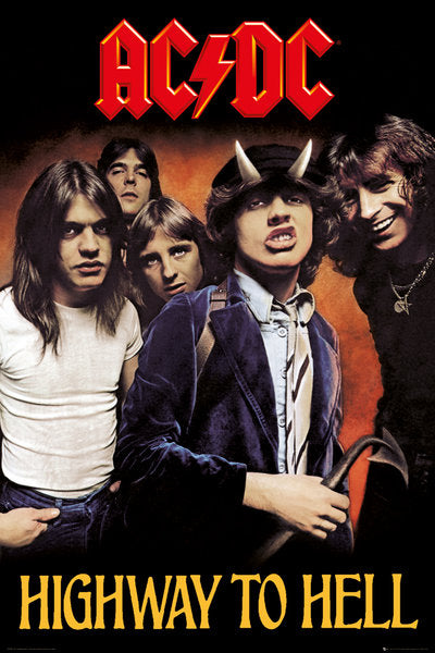 Highway to Hell ACDC Poster 61 X 91.5 cm-Hand Picked Imports