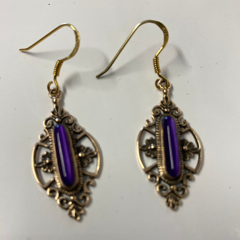 Gypsy Bronze Earrings-Hand Picked Imports