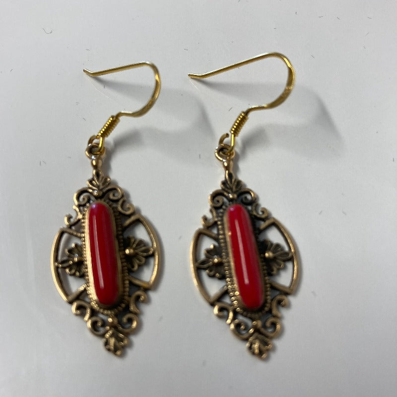Gypsy Bronze Earrings-Hand Picked Imports