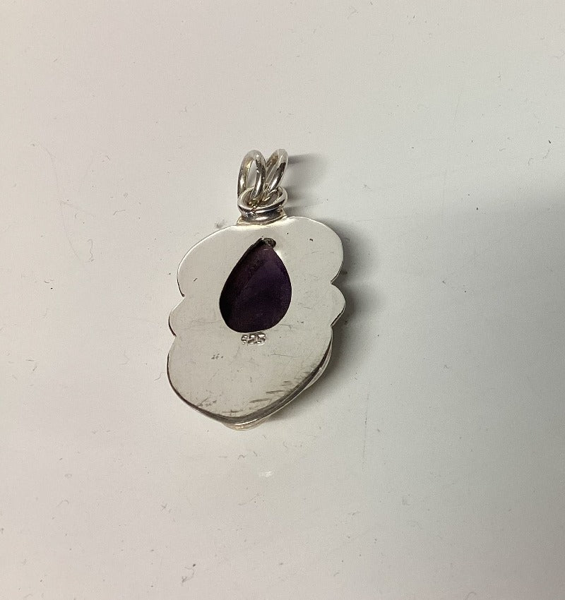 Sterling Silver Amethyst Crystal Pendant-Hand Picked Imports