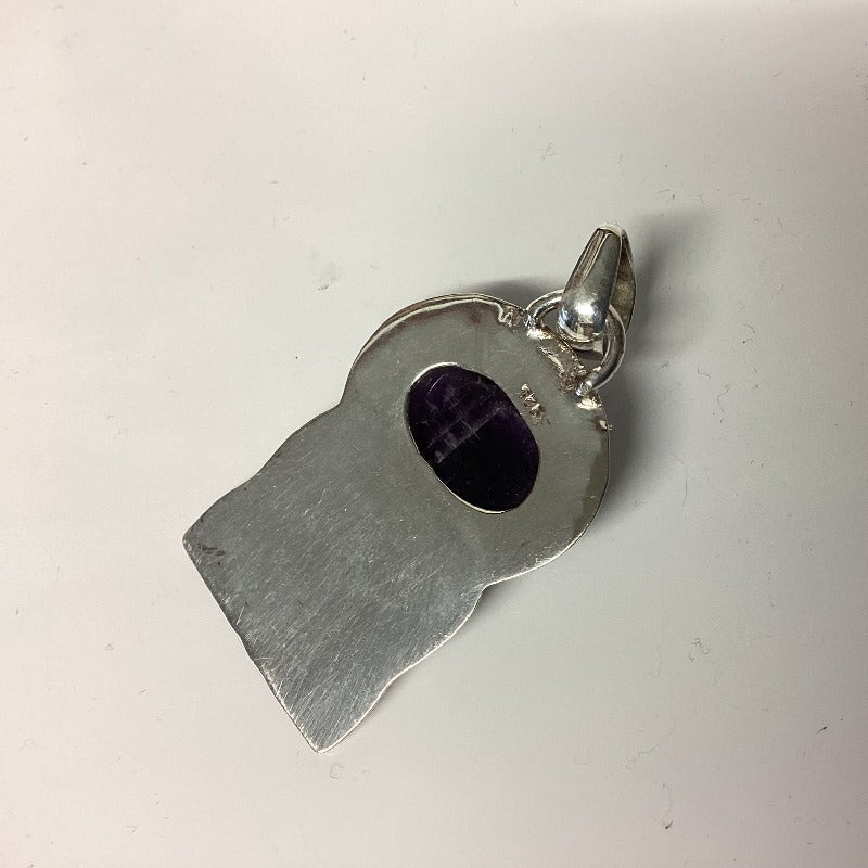 Sterling Silver Amethyst Crystal Pendant-Hand Picked Imports