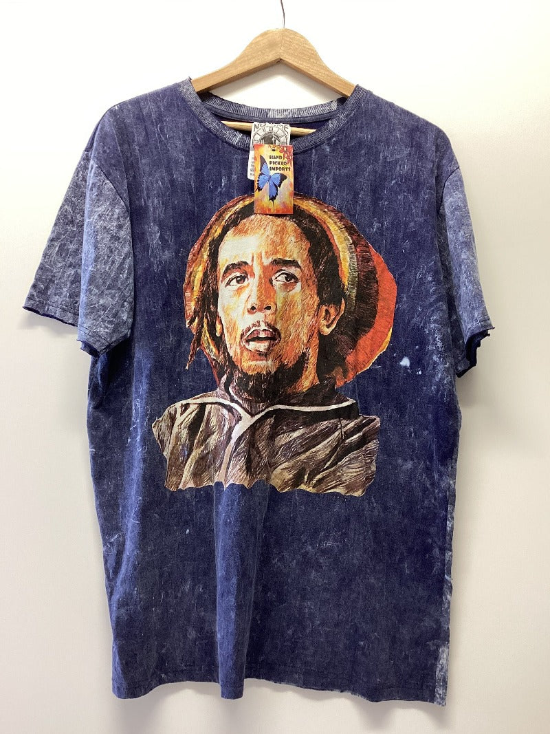 XL Bob Marley Design Men's/ Ladies /Unisex Cotton T-Shirt-Hand Picked Imports