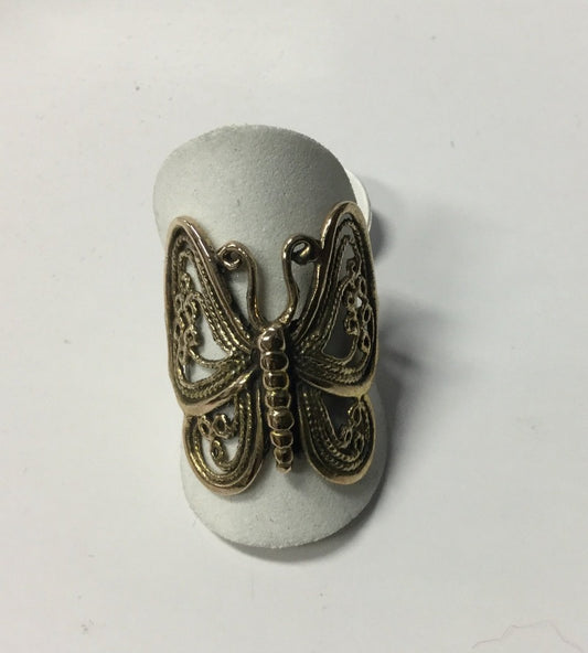 Gypsy Bronze Butterfly Ring-Hand Picked Imports