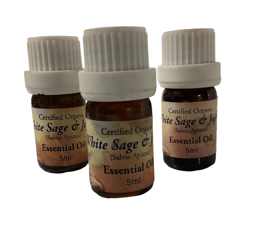 100% Certified Organic White Sage & Jojoba Oil 5ml-Hand Picked Imports