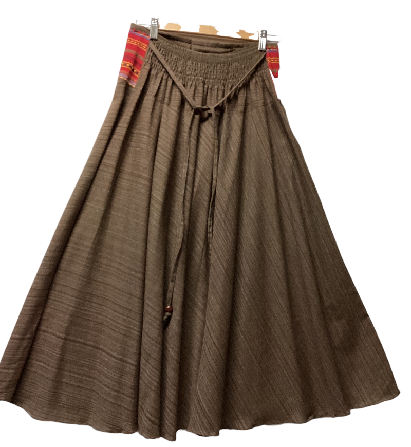 Ladies Long Cotton BoHo Skirt Fits Sizes10/12-Hand Picked Imports