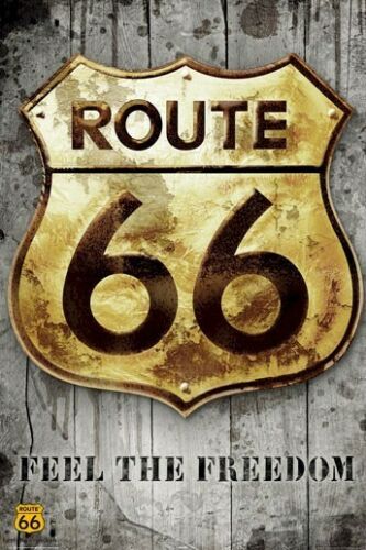 Route 66 Poster 61 X 91.5 cm-Hand Picked Imports
