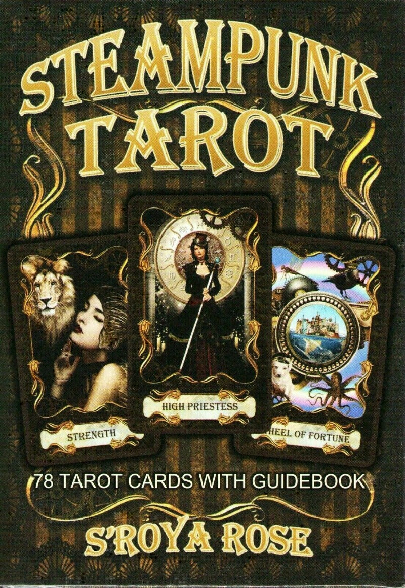 Steampunk Tarot Cards 78 Card Deck and Guide Book.-Hand Picked Imports