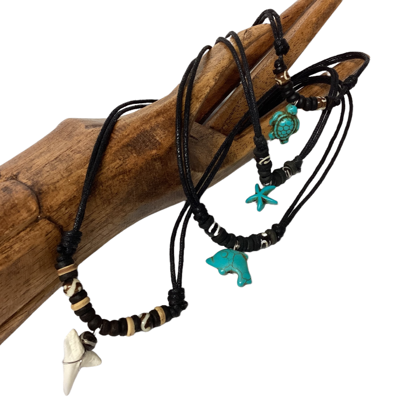 Adjustable Unisex Wax Beach Necklaces-Hand Picked Imports