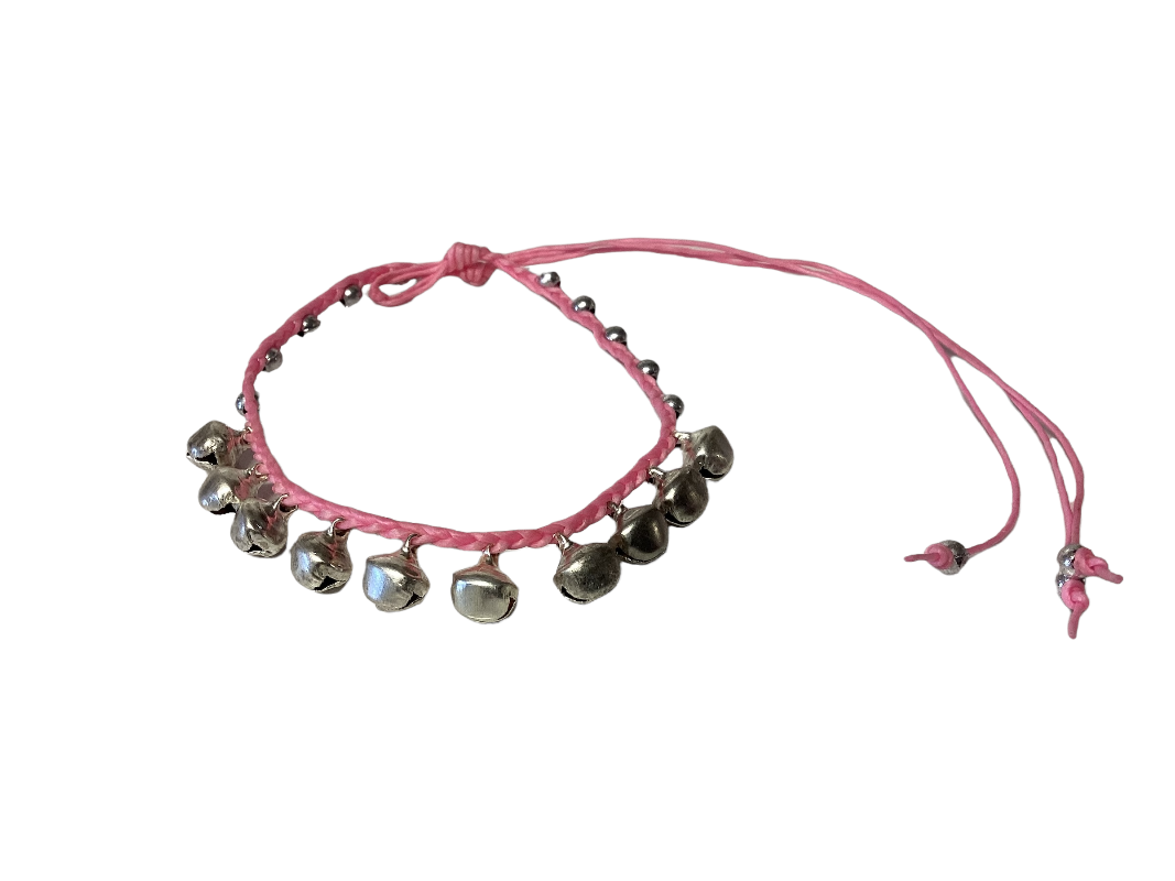 Adjustable Wax Anklet With Bells-Hand Picked Imports