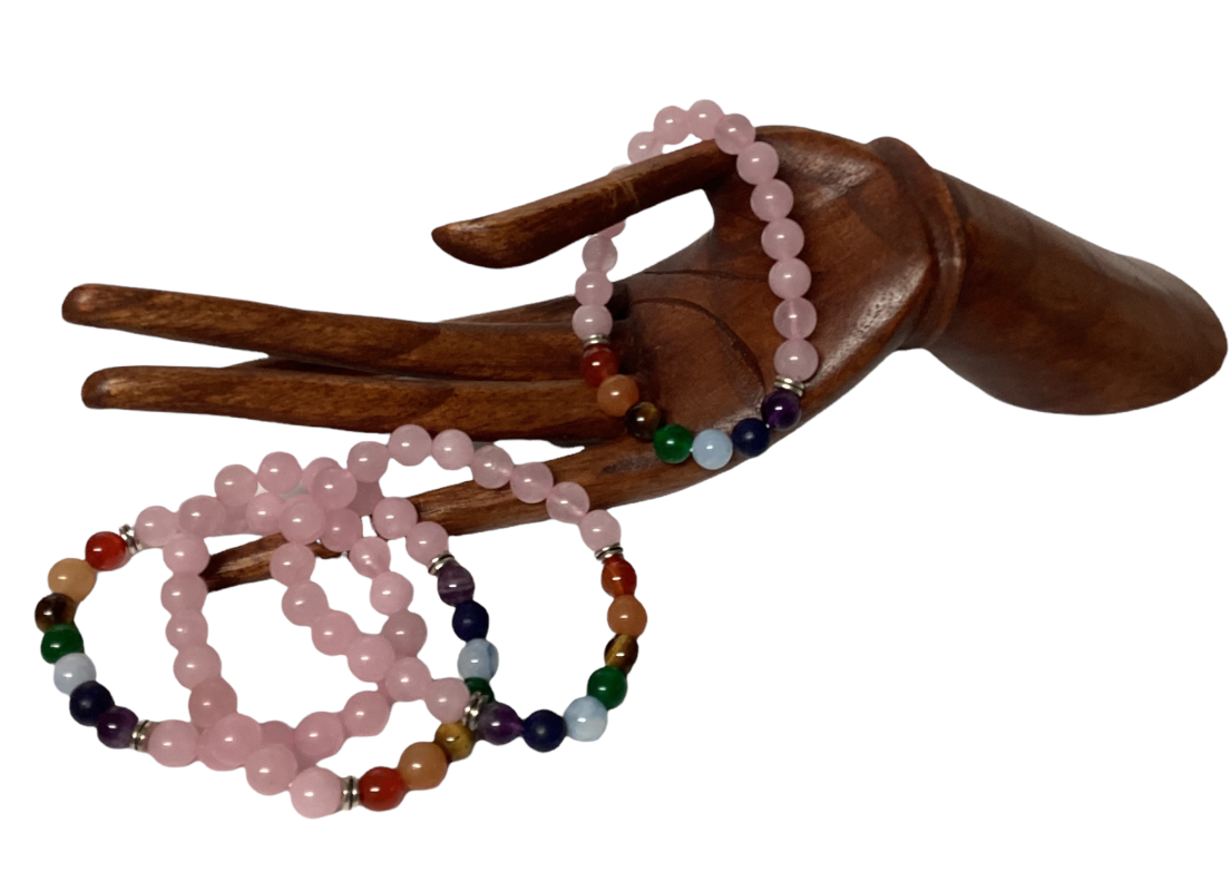 Rose Quartz Chakra bracelet-Hand Picked Imports