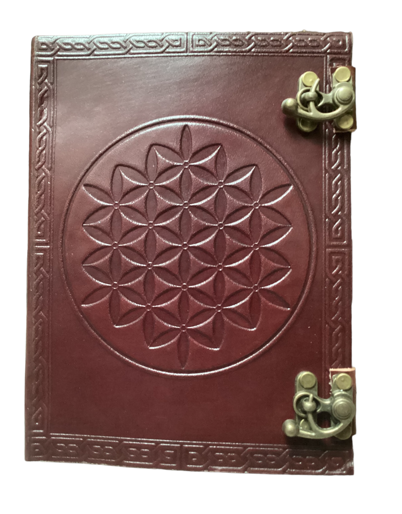 Flower of Life Handmade Leather Journal-Hand Picked Imports